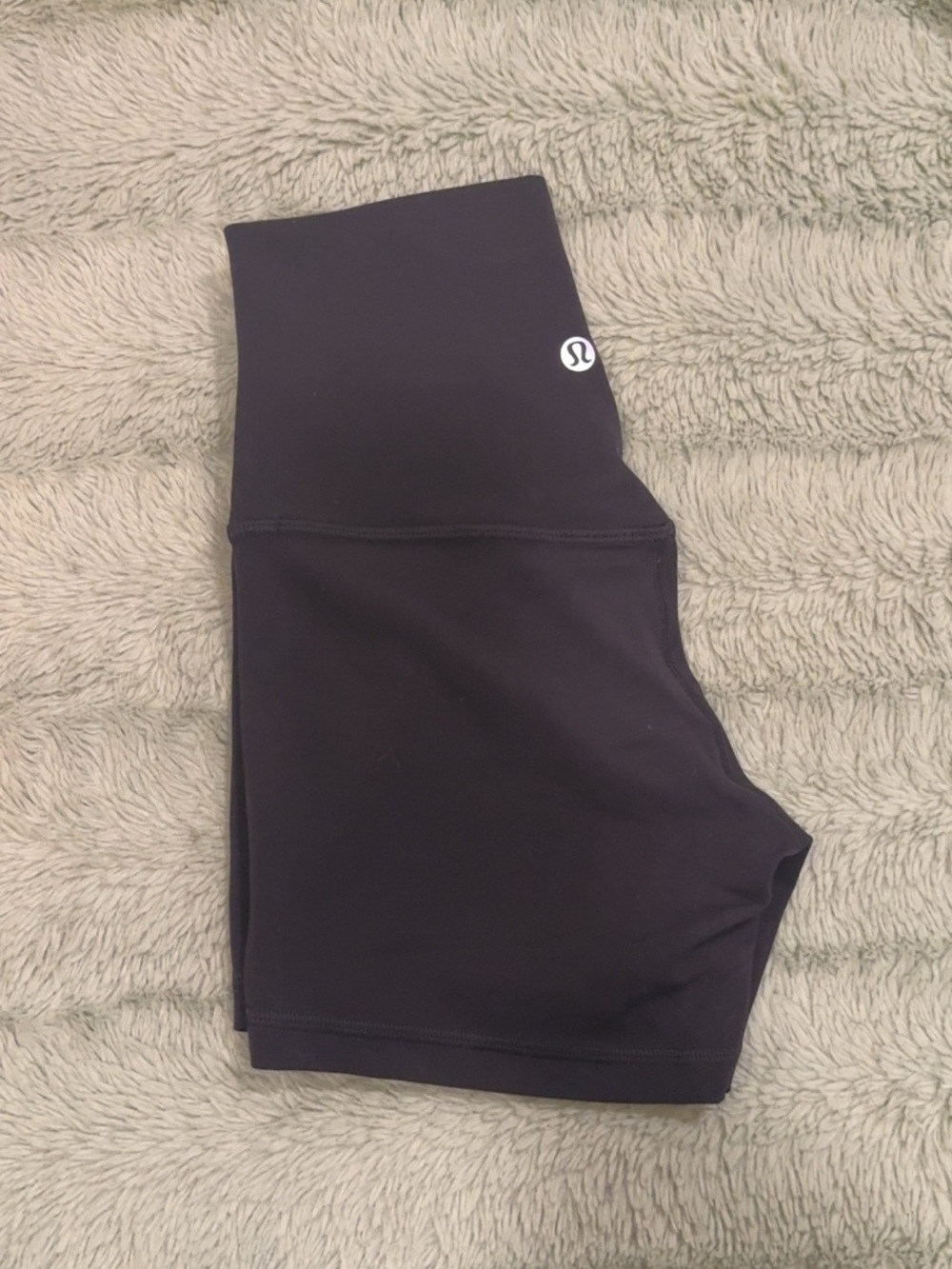 Black Lululemon 4 inch shorts size 2